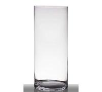 innaGLAS Vase à Poser au Sol en Verre Sansa, Cylindre Rond Transparent, 60cm, Ø 25cm - Vase Cylindrique Transparent