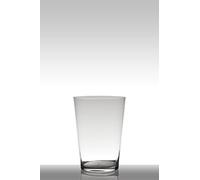 innaGLAS Vase à Poser au Sol en Verre Velma, Conique - Rond, Transparent, 30cm, Ø 22cm - Vase Transparent - Vase Conique