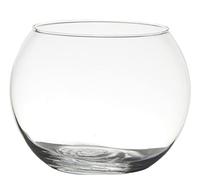 innaGLAS Vase Boule pour Bougies Tobi Earth en Verre, Transparent, 13cm, Ø16cm - Verre à Bougie