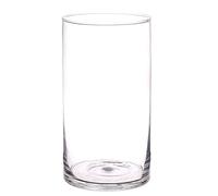 innaGLAS Vase Cylindre Sanya AIR en Verre, Transparent, 29cm, Ø15,5cm - Vase à Fleurs/Photophore