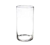 innaGLAS Vase cylindrique en Verre Sanya AIR, Transparent, 40cm, Ø19cm - Vase à Fleurs/Vase Haut