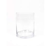 innaGLAS Vase cylindrique - Photophore en Verre Sansa, Transparent, 15cm, Ø 12cm - Verre à Bougie - Vase Cylindre