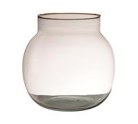 innaGLAS Vase de Fleurs Ganja, Verre, recyclé, Transparent, 23cm, Ø23cm - Vase décoratif
