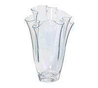 innaGLAS Vase décoratif Jody, Entonnoir, Transparent, 27cm, Ø21cm - Vase Design/Vase de Table