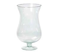 innaGLAS Vase décoratif KOFFI en Verre, sur Pied, Transparent, 30 cm, Ø 16 cm - Photophore