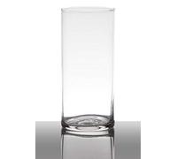 innaGLAS Vase décoratif Sansa, Cylindre/Rond, Transparent, 19cm, Ø9cm - Vase cylindrique/Vase Transparent
