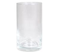 innaGLAS Vase en Verre Cylindre Sanya Ocean, Transparent, 15 cm, Ø 8,5 cm - Vase à Fleurs