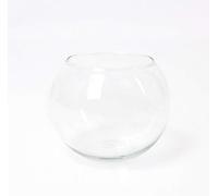 innaGLAS Vase Rond - Photophore Boule Tobi, en Verre Transparent, 10cm, Ø 11,5cm - Vase en Verre Transparent - Bougeoir Rond