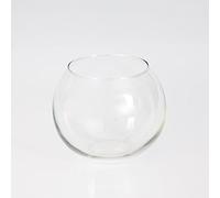 innaGLAS Vase Rond - Photophore Boule Tobi, en Verre Transparent, 12cm, Ø 14cm - Vase en Verre Transparent - Bougeoir Rond