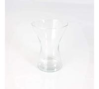 innaGLAS Vase sablier - Vase décoratif LIZ, en Verre Transparent, 19,5cm, Ø 14cm - Vase en Verre - Vase Design