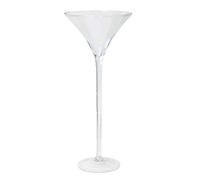 innaGLAS Verre à Martini - Verre à Cocktail Ivana sur Pied, Entonnoir - Rond, Transparent, 70cm, Ø 30cm - Vase Haut - Vase décoratif
