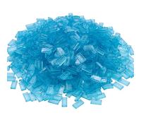 INNAL 1000 Pièces Briques de Construction,Transparent Light Blue 1x2 Tiles,Blocs de Construction en Vrac,Briques Bleues en Vrac,Jeu de Construction pour Enfants,Briques de Jouets pour Surface Lisse