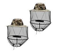 INNAL 2 Pcs Chapeau à Moustiquaire Pliable Chapeau avec Moustiquaire Chapeaux D'apiculteur Chapeaux Moustiquaires pour L'extérieur Pêche Camping Randonnée