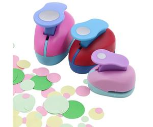 INNAL 3 PCS Mini Perforatrice Rond,Perforeuses à Papier,Perforatrices de Papier Creative,Rayher perforatrice,Coeur Poinçon Fait Main Trou Coe Ur pour Album Scrapbooking DIY,Carte de Voeux