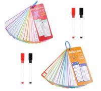 INNAL 30 Pièce KIt de 1x1 Cartes d'apprentissage,Cartes d'apprentissage de la Table de Multiplication pour Enfants,1x1/1+1 Aide au calcul élève du Primaire pour Jeu d'entrée à l'école