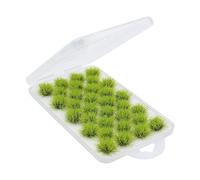 INNAL 32 Pièces Statique Touffes d'herbe,Plantes Modélisme Gazon Statique Tufts,Herbe Artificielle Modèle,Artificiel Herbe Miniature Décoration pour Le Chemin de Fer de Paysage de Train