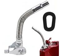 INNAL Bec Verseur Flexible pour Réservoir D'essence 5, 10, 20 L | Bec Verseur Jerrican en Acier Inoxydable Indéformable, avec 1 joint