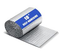 Innconee Rouleau d'isolation double réfléchissant, 25,4 x 41,7 cm, rouleau de barrière radiante pour fenêtre, ruban adhésif en feuille d'aluminium pour tuyau, thermique et résistant aux intempéries