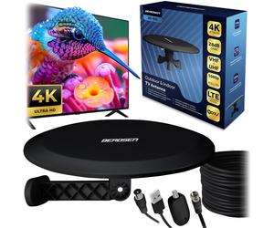 Innen- und Außenantenne für TV Ultra HD 4K Berdsen BD-955, schwarz