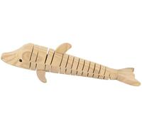 Inneo Dauphin Bois articulé - 18,5 x 3 x 5 cm