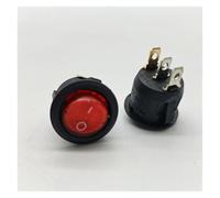 Inner copper ship type switch KCD1-105N three pin with light, 2nd gear circular switch hole 20MM NWPNLXEA(Rot,12V)
