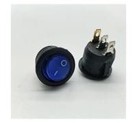 Inner copper ship type switch KCD1-105N three pin with light, 2nd gear circular switch hole 20MM NWPNLXEA(3,12V)