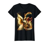 Inner Duality Miroir Ange Démon Design Renaissance T-Shirt Graphique avec Valeur
