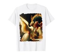 Inner Duality Miroir Ange Démon Design Renaissance T-Shirt Graphique avec Valeur, Homme, Blanc, M