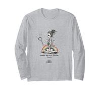 Inner Peace Outer Chaos Squelette Café Halloween Yoga Manche Longue