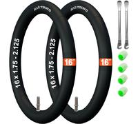 Inner Tube 16 ¿ 1.75-2.125 For Pushchairs,Children's Bikes And Bicycle Trailers 16 Inches 16 X 1.75 / 1.95 / 2.125 With 22 Mm Automatic Valve With 2 Mounting Levers-Pack Of 2-Suitable For