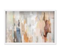 Inner World II Shadowbox Décoration murale bohème par Art Remedy, cadre blanc, 38,1 x 25,4 cm