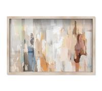 Inner World II Shadowbox Décoration murale bohème par Art Remedy, cadre blond, 38,1 x 25,4 cm