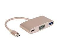 Innergie ACC-s20eg RA Magic Cable USB C vers VGA Adaptateur Multi Port Câble de synchronisation et de Charge/Or