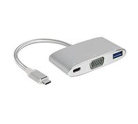 Innergie ACC-s20el RA Magic Cable USB C vers VGA Adaptateur Multi Port Câble de synchronisation et de Charge/Argent