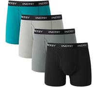 INNERSY Boxer Homme en Maille Respirante Calecon Pochette Ouverte Lot de 4 | Calson Léger Polyamide Élastique, sous Vetement Confortable, Calecons Hommes Séchage Rapide, Sans Étiquette, Sport/Quotidien