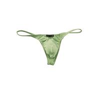 Innerternet String en maille pour homme - Maillot de bain à bretelles - Short court et sexy, vert, M