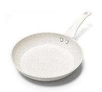 Innerwell Poêle à Frire Granit Antiadhésive 28 cm, Blanc | Compatible Tous Feux Dont Induction, Sans PFAS ni PFOA, Passe au Lave-Vaisselle, Manche Restant Froid