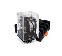 Innfeeltech 1 pièce Relais de puissance électromagnétique DC 12V avec, 8 Pin 10A relais de bobine avec socle JTX-2C