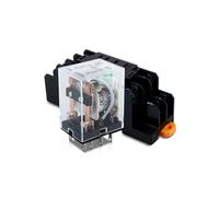 Innfeeltech 1 pièce Relais de puissance électromagnétique DC 12V avec, 8 Pin 10A relais de bobine avec socle HH52P