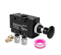 Innfeeltech 1 pièce vanne manuelle à levier pneumatique 3 voies 2 positions 1/4 "BSP vanne électromagnétique pneumatique à Commande manuelle push pull 3r210-08