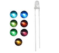 Innfeeltech 100 Pcs 3mm RGB LED Diode lumière DC 3.0~3.4v, 20ma, flash rapide LED, couleur Flash 3mm LED, pour les projets de bricolage