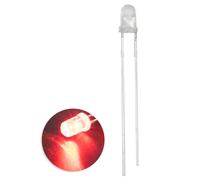 Innfeeltech 100pcs 3mm blanc ampoule rouge LED Diode lampe DC 1.9v ~ 2.1v 20ma 3mm Electronic Emission element diode électroluminescente LED