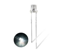 Innfeeltech 100pcs 3mm blanc tête concave LED Diode lumière DC 1.9v ~ 2.1v 20ma 3mm Electronic Emission element LED ampoule