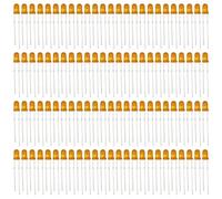 Innfeeltech 100pcs 5mm orange LED Diode lampe DC 1.9V~2.1V 20ma 5mm Electronic Emission element LED LED ampoule