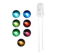 Innfeeltech 100pcs 5mm RGB LED Diode lumière DC 3.0~3.4v, 20ma, flash rapide LED, couleur Flash 5mm LED, pour les projets de bricolage