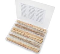 Innfeeltech 1200 pièces 1/4 Watt 5% tolérance 1 ohm ~ 1 ohm kit de résistance de film de carbone de 30 valeurs par 40 pièces