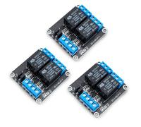 Innfeeltech 3pcs DC 5V module relais 2 canaux avec couplage optique haut ou bas niveau trigger carte d'extension