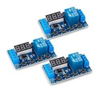 Innfeeltech 3pcs DC 6-30V Delay Relay Time Programmable Relay with LCD Display, 5V Micro USB, Smart Home Controller (Contrôleur domestique intelligent)