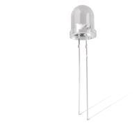 Innfeeltech 50pcs 8mm blanc ampoule rouge LED Diode lampe DC 1.9v ~ 2.1v 20ma 8mm Electronic Emission element diode électroluminescente LED