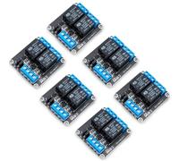 Innfeeltech 6pcs DC 5V module relais 2 canaux avec couplage optique haut ou bas niveau trigger carte d'extension
